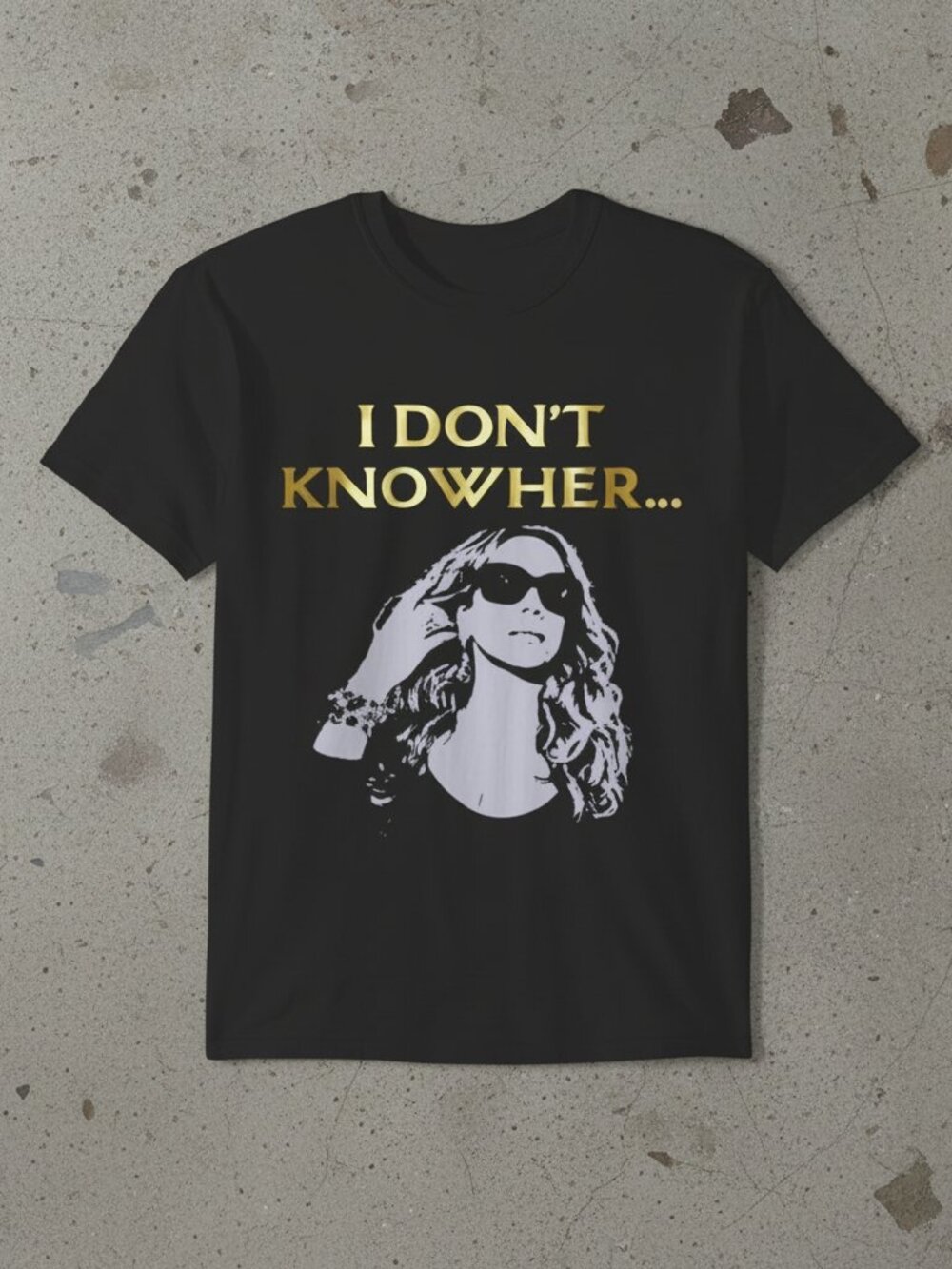 I Don’t Know Her Meme Shirt Funny Pop Culture Graphic Tee Unisex Black T-Shirt
